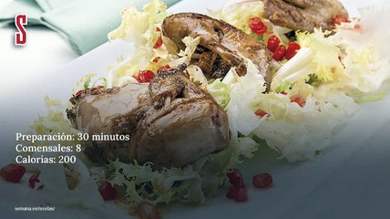 Vídeo Receta: Ensalada de perdices escabechadas con granada