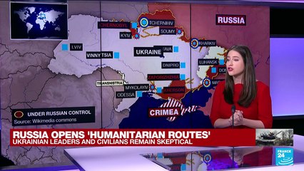 First convoy of evacuees leaves Ukrainian city of Sumy, officials say