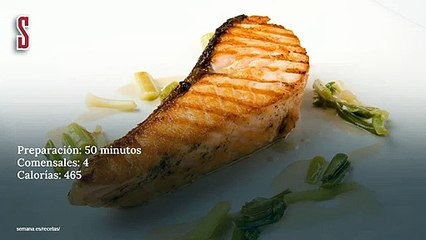 Vídeo Receta: Salmón a la crema de ajos