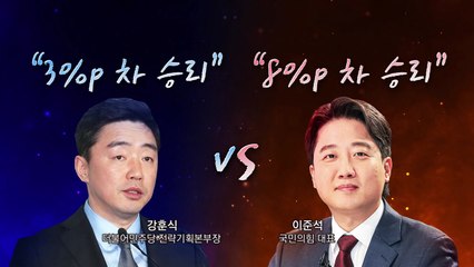 [뉴스라이브] "3%차" vs "8%차"...여야, 엇갈린 대선 전망 / YTN