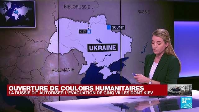 Guerre en Ukraine : ouverture de couloirs humanitaires, la ville de Soumy en cours d'évacuation