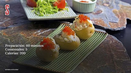 Vídeo Receta: Patatas cocidas y rellenas en frío