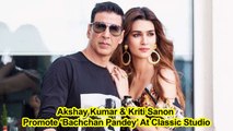 Akshay Kumar & Kriti Sanon Promote ‘Bachchan Pandey’ At Classic Studio