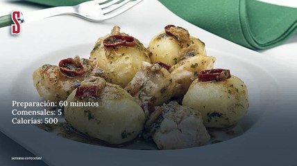 Vídeo Receta: Patatas nuevas en salsa de rape