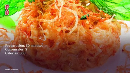 Vídeo Receta: Revuelto de cebolleta tierna con patatas paja