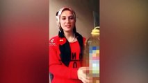 Serenay Sarıkaya'nın ''ayçiçek yağı'' videosu sosyal medyayı salladı