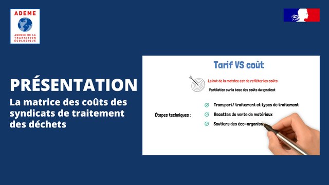 [Présentation] La matrice des coûts des syndicats de traitement pour leurs adhérents