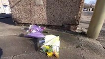 Tributes left at Marshall Wallis Road