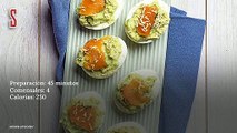 Vídeo Receta: Huevos rellenos de aguacate y salmón