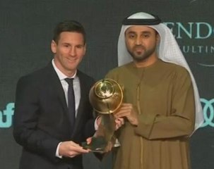 Messi named player of the year at Globe Soccer Awards