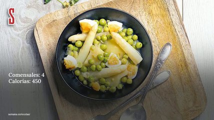 Vídeo Receta: Guiso de espárragos blancos con huevos