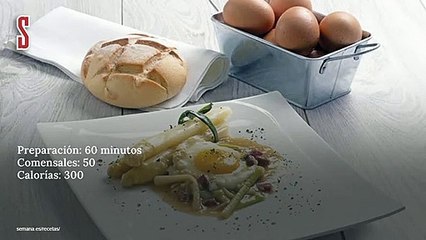 Vídeo Receta: Espárragos con huevos escalfados