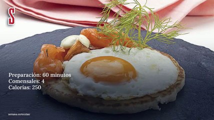 Vídeo Receta: Huevos a la plancha con salmón