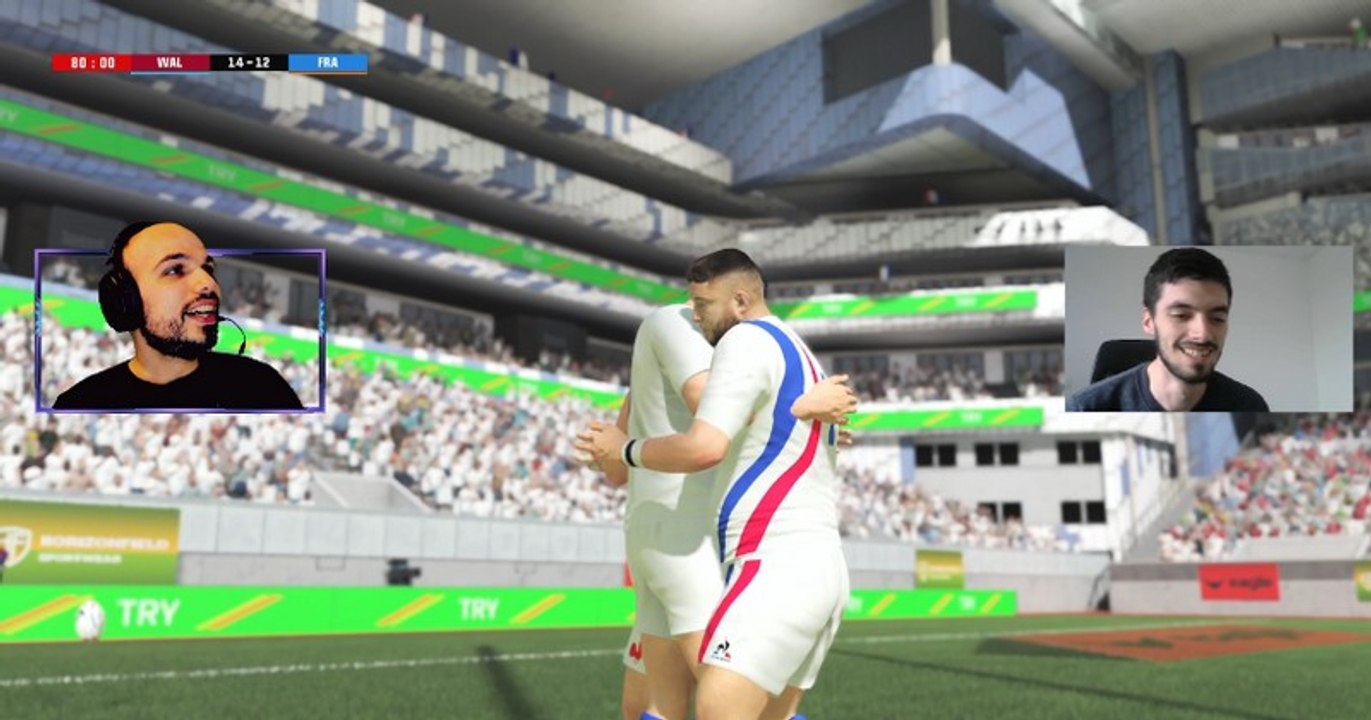 On joué à joué Pays de Galles/France sur Rugby 22 avant le coup d'envoi
