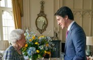 Queen Elizabeth meets Canadian Prime Minister Justin Trudeau in first in-person engagement since contracting COVID-19