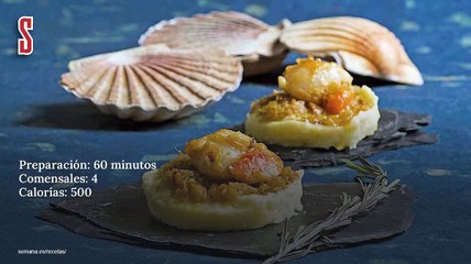 Vídeo Receta: Vieiras sobre emulsión de patata