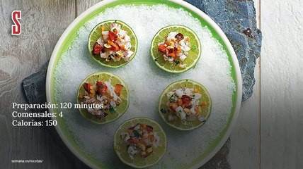Vídeo Receta: Ceviche de langostinos con cerezas