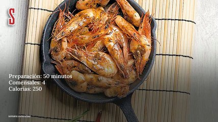 Vídeo Receta: Camarones al ajillo
