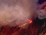 Wildfire scorches 1,200 acres northwest of Los Angeles