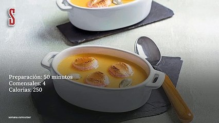 Vídeo Receta: Crema de calabaza con nubes