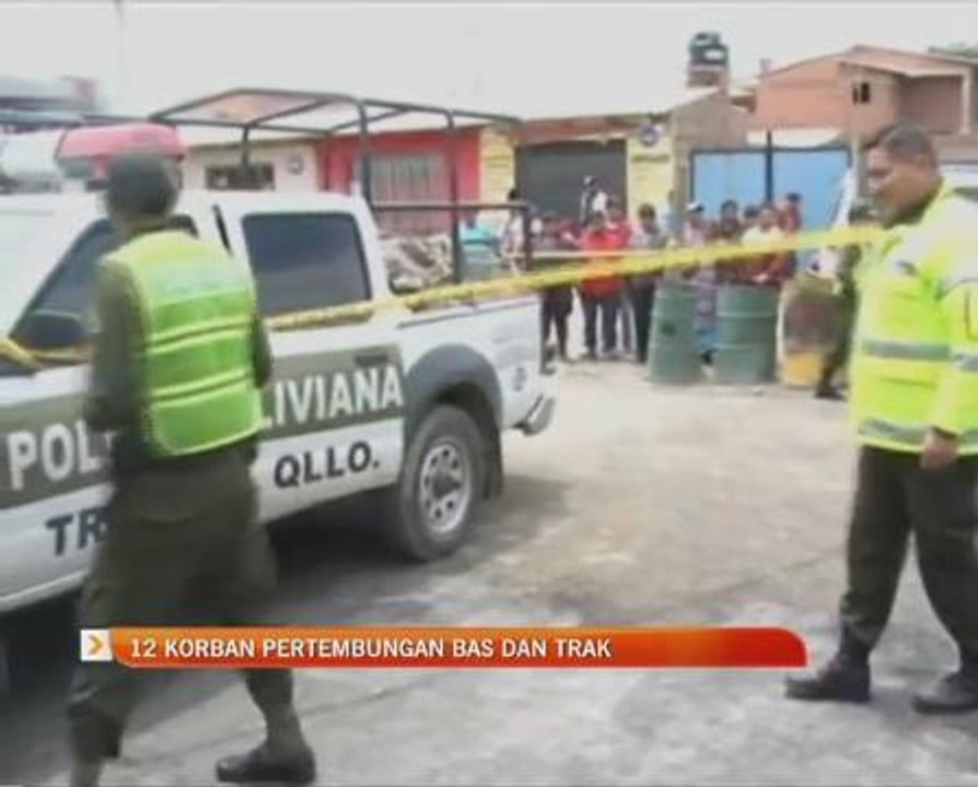 12 korban pertempuran bas dan trak