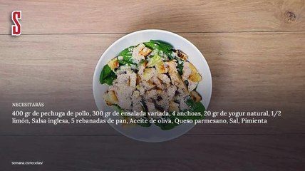 Vídeo Receta: Ensalada César (videoreceta)