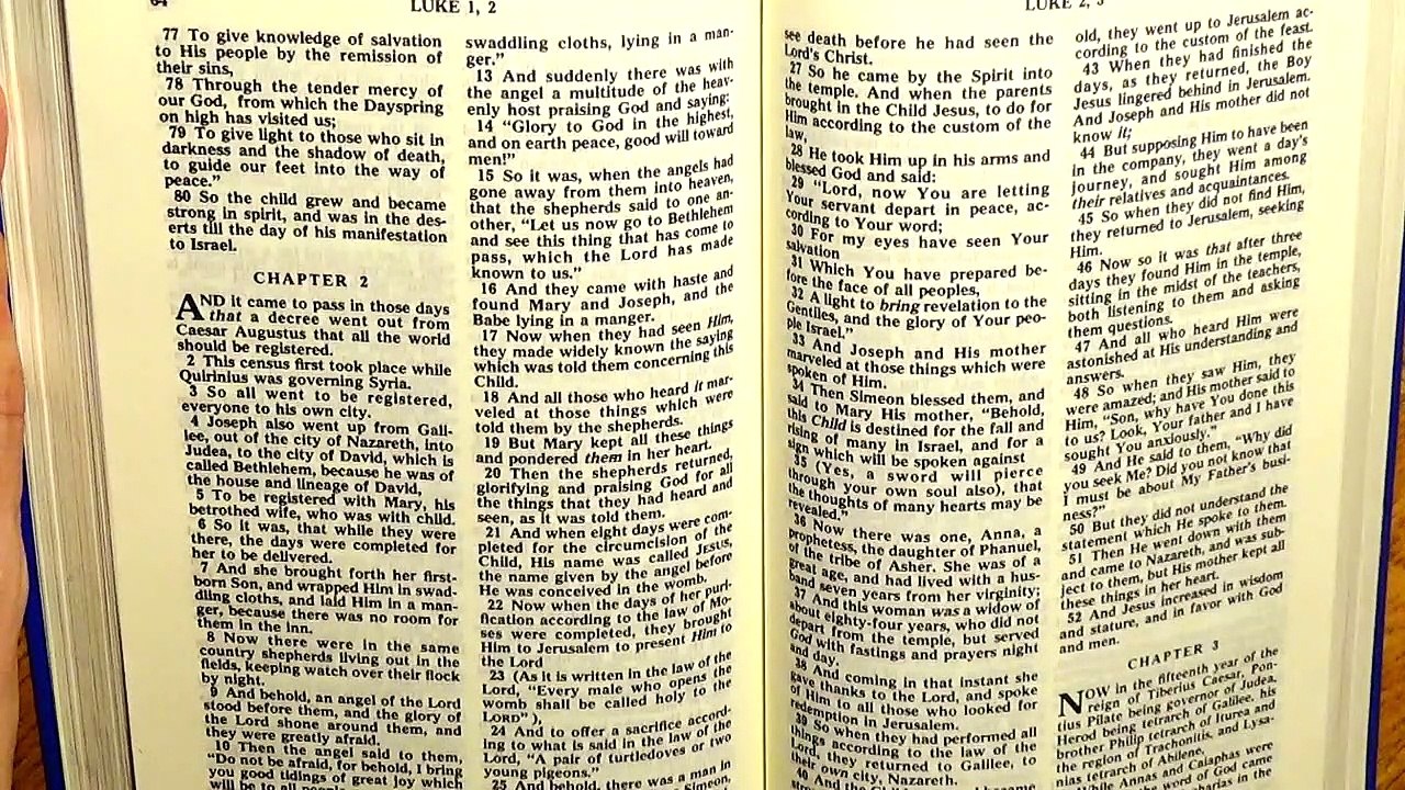 Luke 2, the New Testament