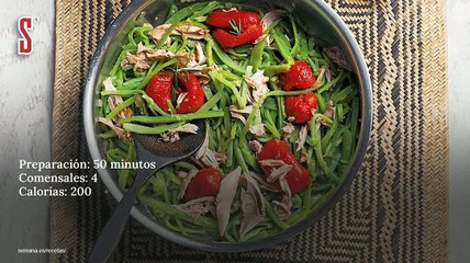 Vídeo Receta: Ensalada de judías verdes con codorniz