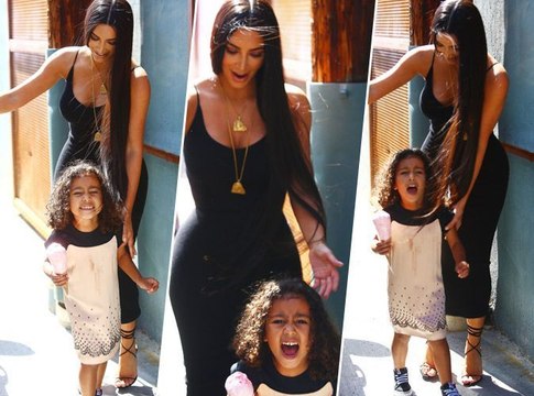 Kim Kardashian : sa fille North s'en prend à des paparazzis !