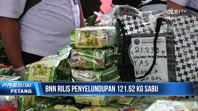 BNN RI Ungkap 121.52 Kilogram Sabu Jaringan Internasional