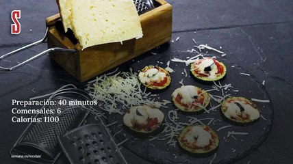 Vídeo Receta: Pizzas de calabacín