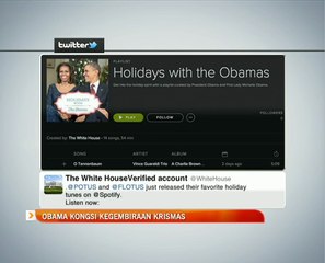 Barack Obama kongsi kegembiraan Krismas