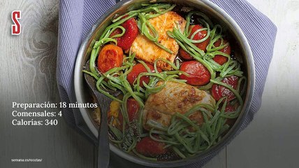 Vídeo Receta: Mero con tomates confitados, pocas calorías sin renunciar al sabor