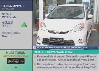 MCE bekal komponen kereta kepada Perodua