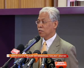 Hanya 0.075 % pelajar antarabangsa terlibat jenayah