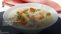 Vídeo Receta: Sopa alpina de pollo y jamón