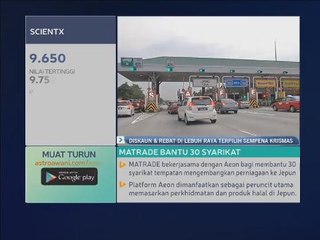 Diskaun dan rebat di lebuh raya terpilih sempena Krismas