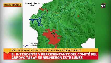 El Intendente y representante del comité del Arroyo Tabay se reunieron este lunes