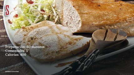 Vídeo Receta: Pechuga de pavo marinada con ensalada