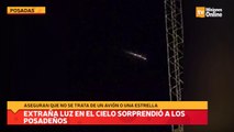 Extraña luz en el cielo sorprendió a los posadeños