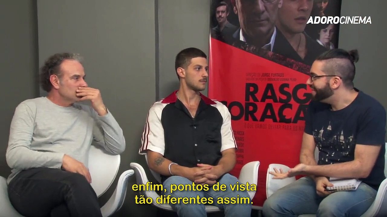 Rasga Coração Entrevista (1) Jorge Furtado, Marco Ricca, Chay Suede e Drica Moraes