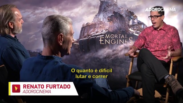Máquinas Mortais Entrevista com Hugo Weaving, Stephen Lang e Christian Rivers