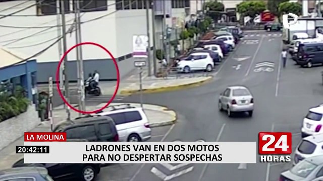 La Molina: delincuentes usan dos motos para asaltar a transeúntes