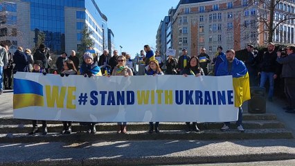 Bruxelles : manifestation "Women Stand with Ukraine" pour les femmes ukrainiennes