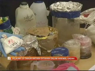 Pelajar 15 tahun antara ditahan dalam makmal dadah