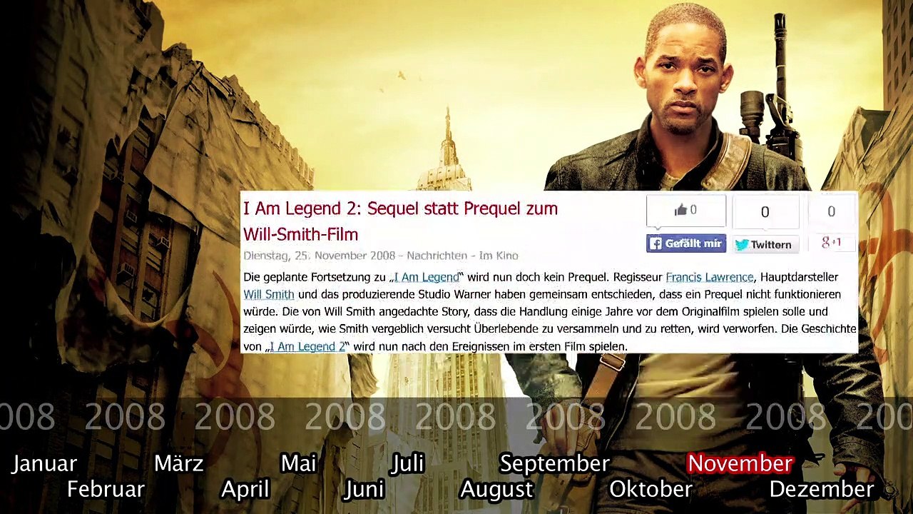 Was bisher geschah... alle wichtigen News zu 'I Am Legend - Reboot' auf einen Blick!