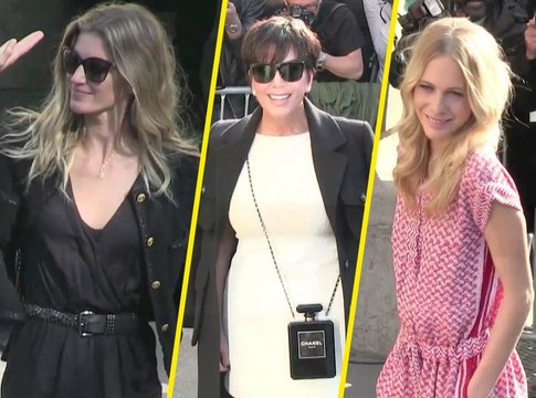Vidéo : Gisele Bündchen, Kris Jenner et Poppy Delevingne... Toutes accros au défilé Chanel