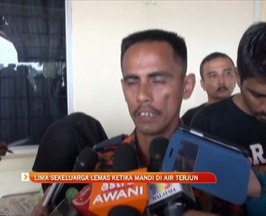 Lima sekeluarga lemas ketika mandi di air terjun