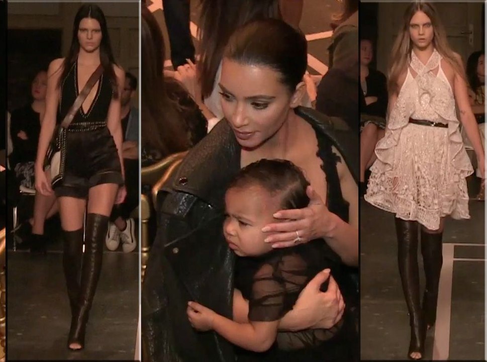 Exclu Vidéo : La petite North West au premier rang du défilé Givenchy pour admirer sa tata Kendall Jenner !