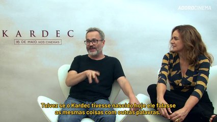 Entrevista com diretor, autor do livro e elenco de Kardec